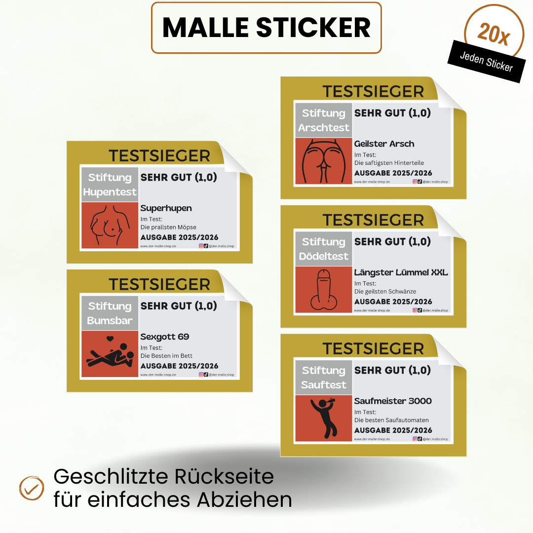 Alle Malle Sticker Produktbild Teil 1