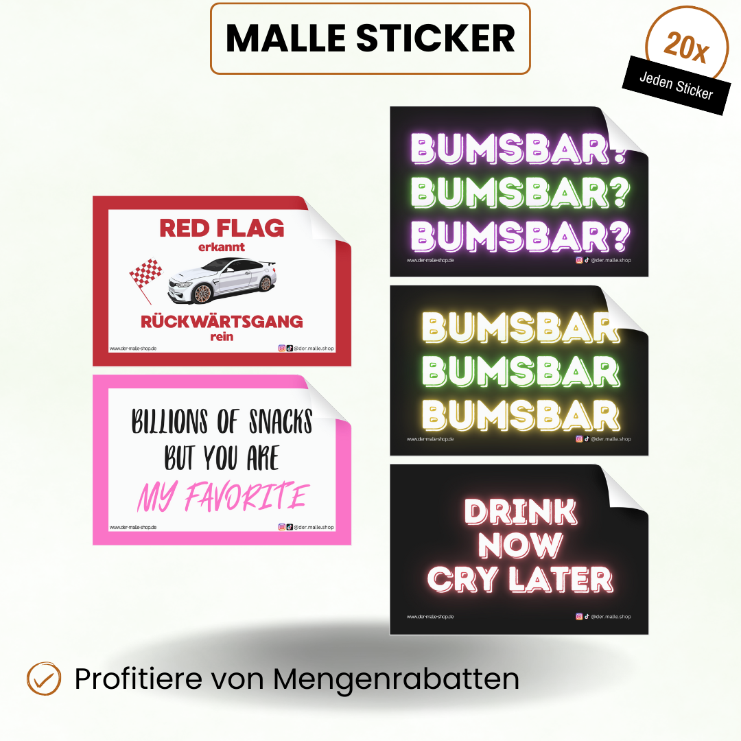 Alle Malle Sticker Produktbild Teil 3