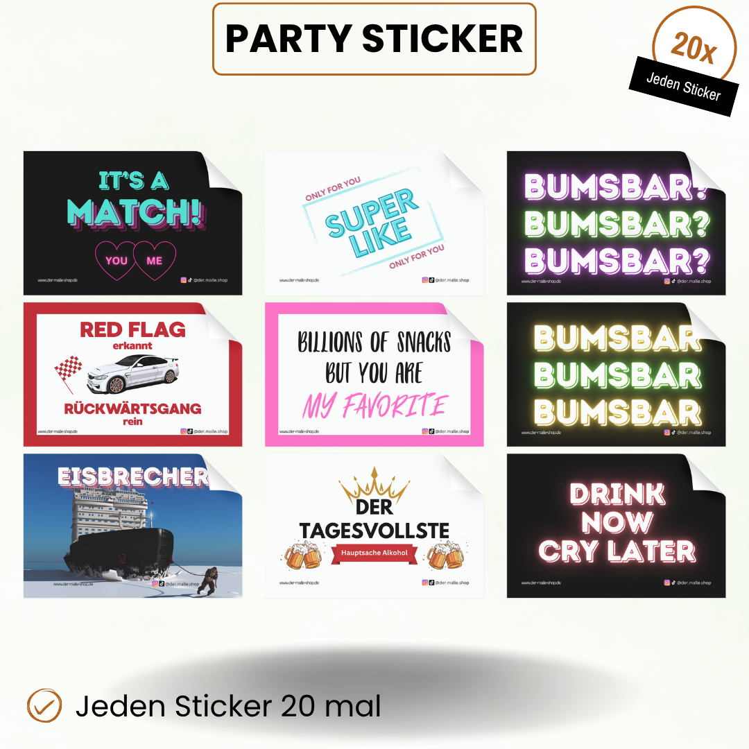 Party Sticker Produktbild