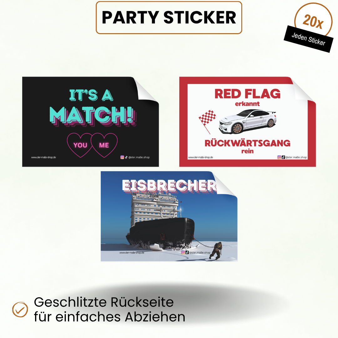 Party Sticker Produktbild Teil 1