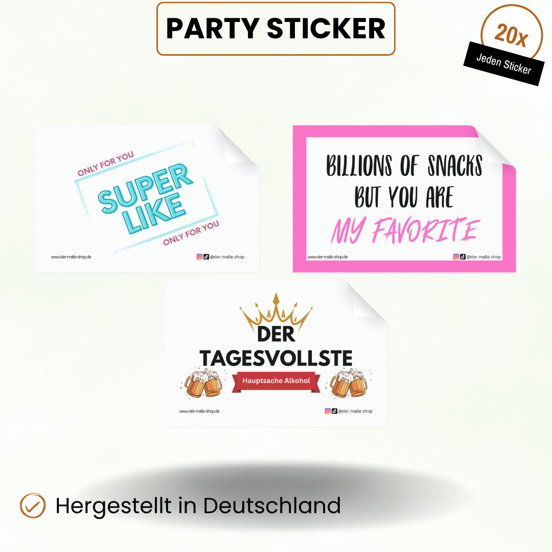 Party Sticker Produktbild Teil 2
