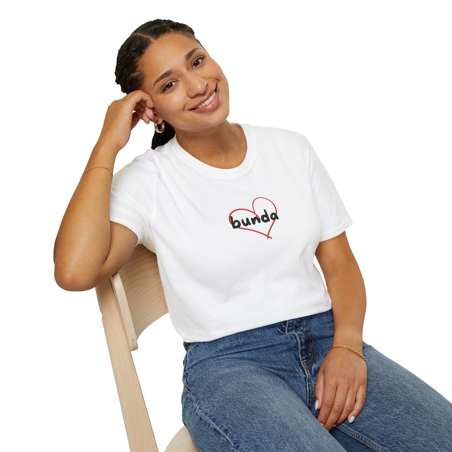 Produktbild "BUNDA" T-Shirt Unisex weiss