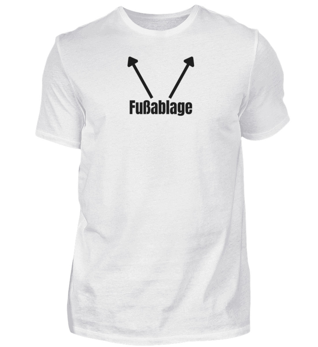 Produktbild "FUSSABLAGE" T-Shirt Unisex weiss