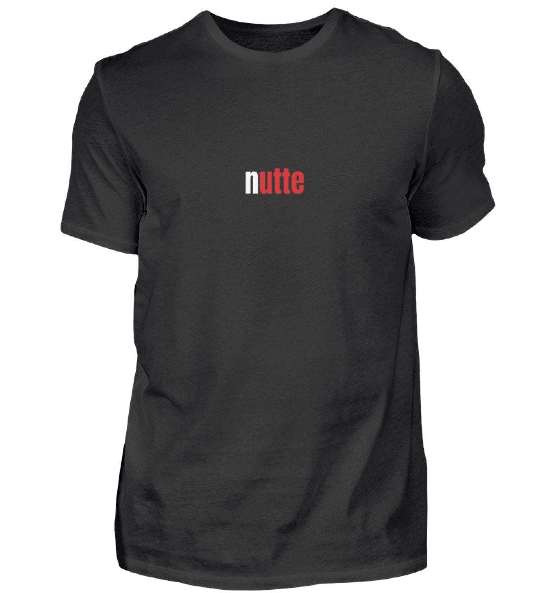 Produktbild "NUTTE" T-Shirt Unisex schwarz