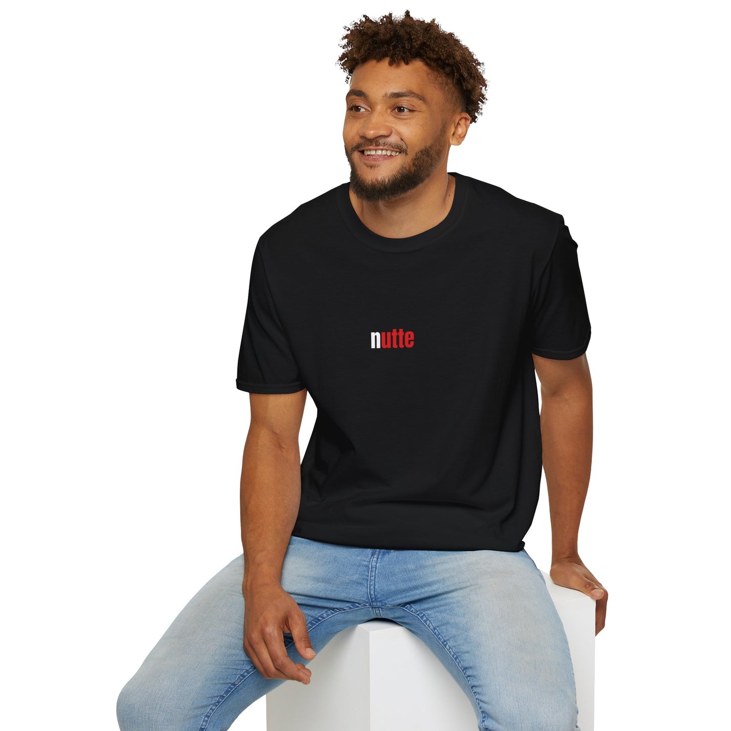 Produktbild "NUTTE" T-Shirt Unisex schwarz