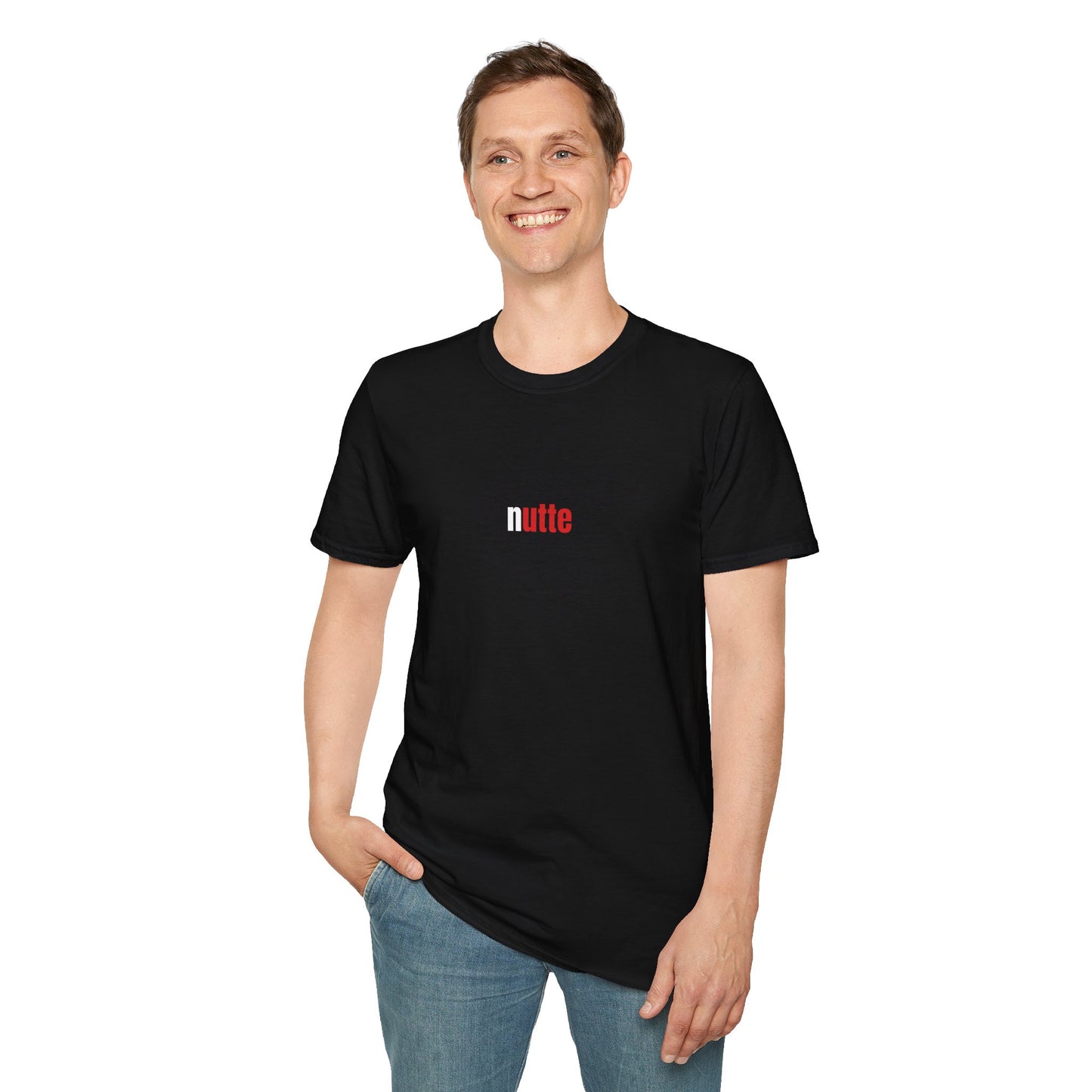 Produktbild "NUTTE" T-Shirt Unisex schwarz