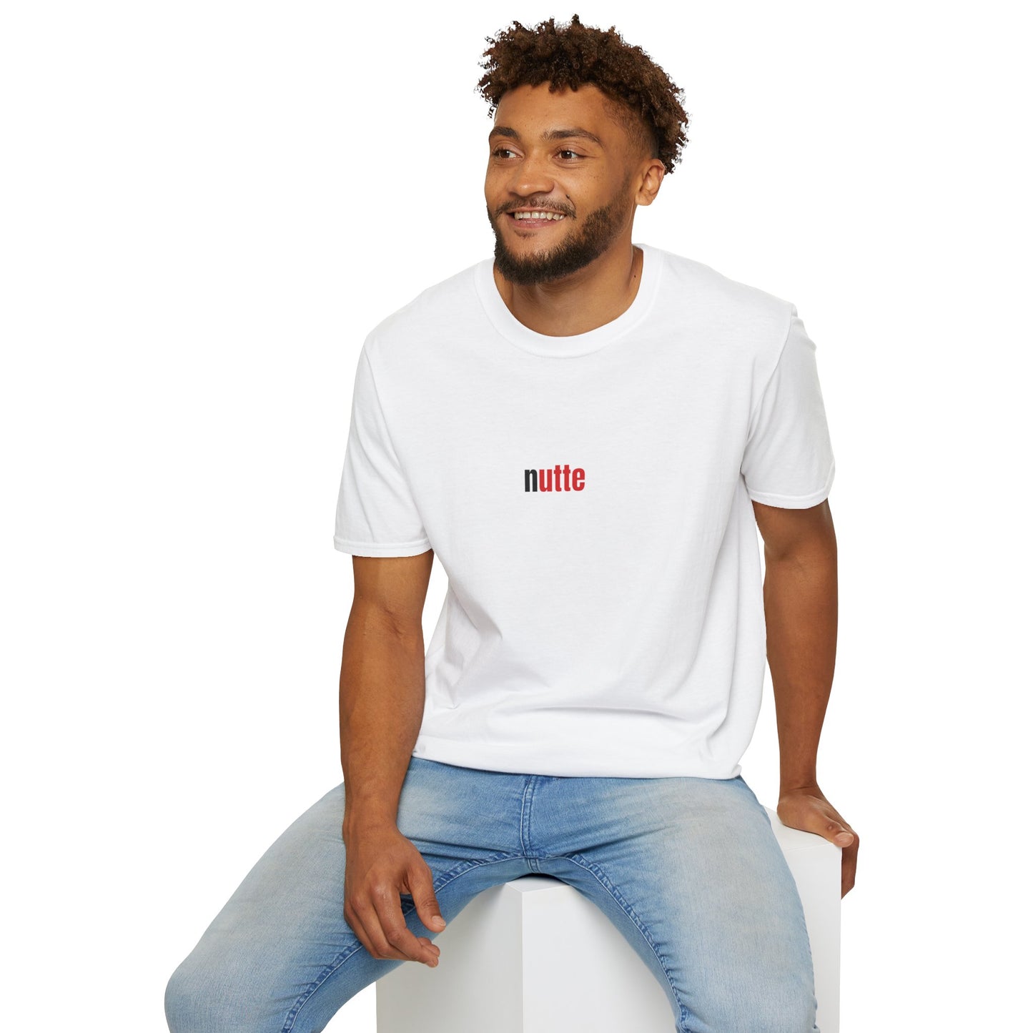 Produktbild "NUTTE" T-Shirt Unisex weiss