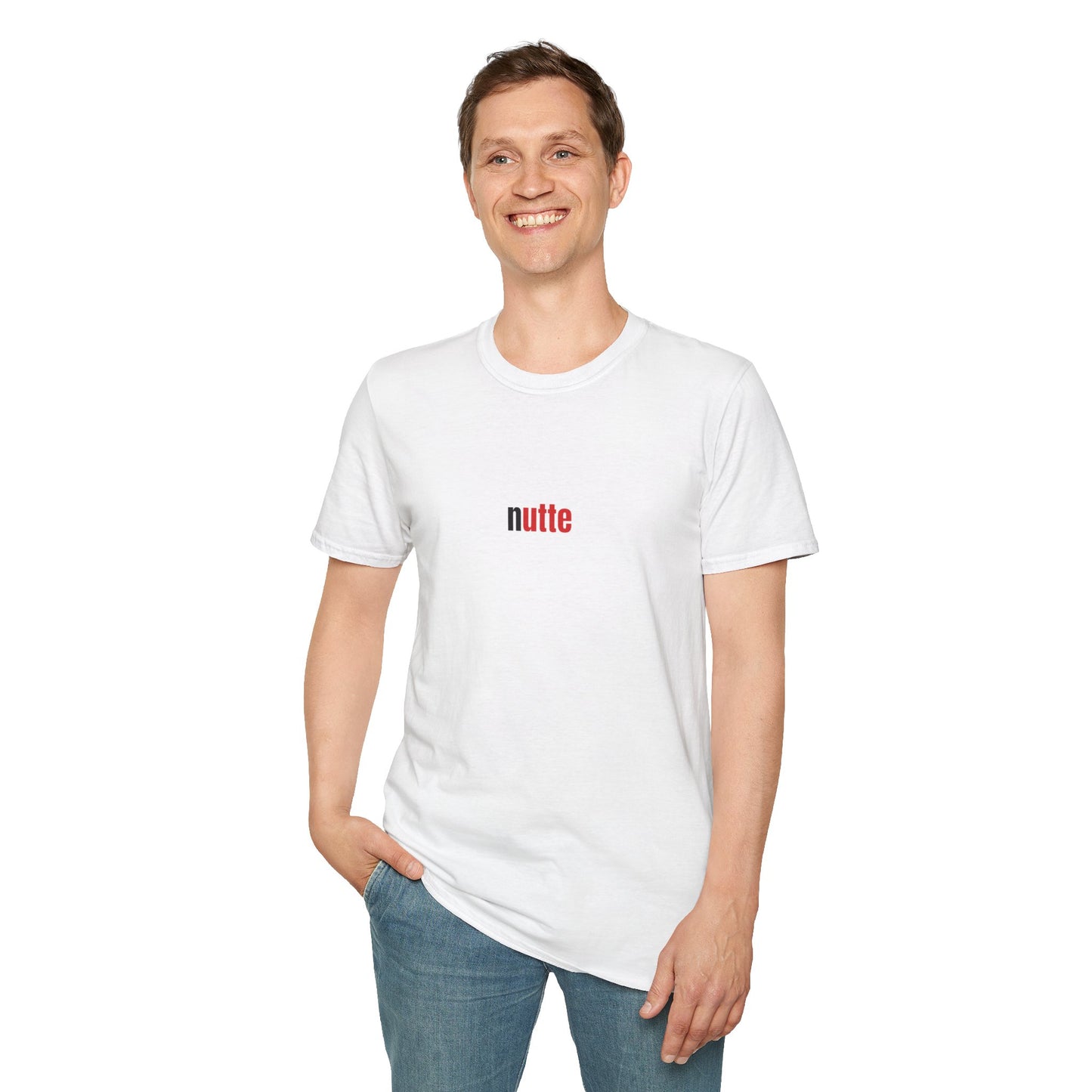 Produktbild "NUTTE" T-Shirt Unisex weiss