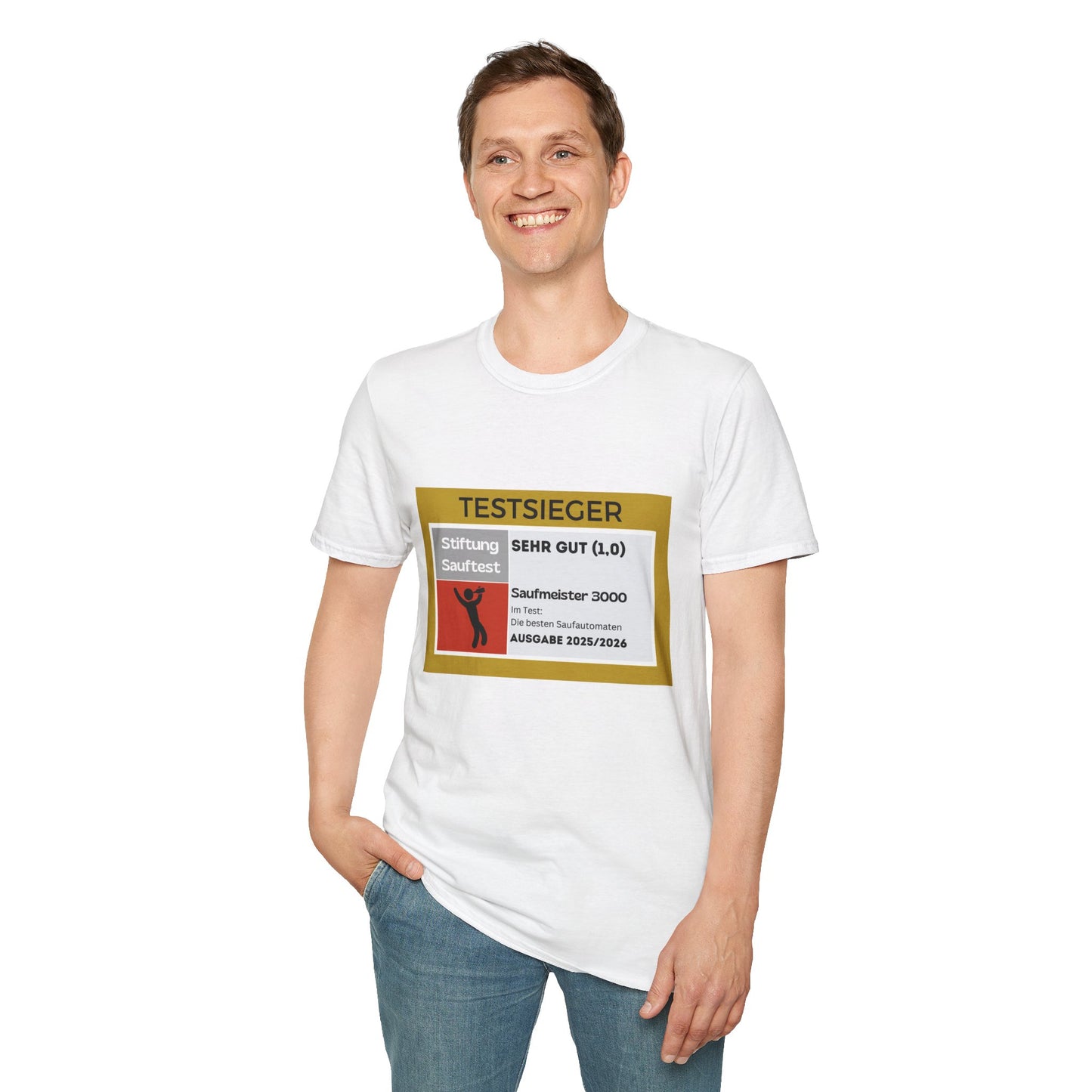 Produktbild "TESTSIEGER SAUFMEISTER" T-Shirt Unisex weiss