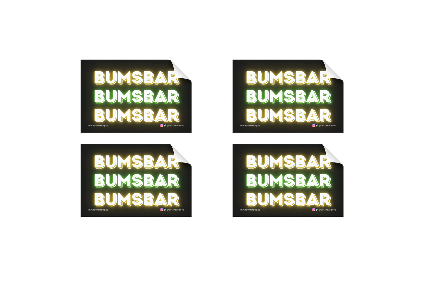 Sticker Bumsbar Bild
