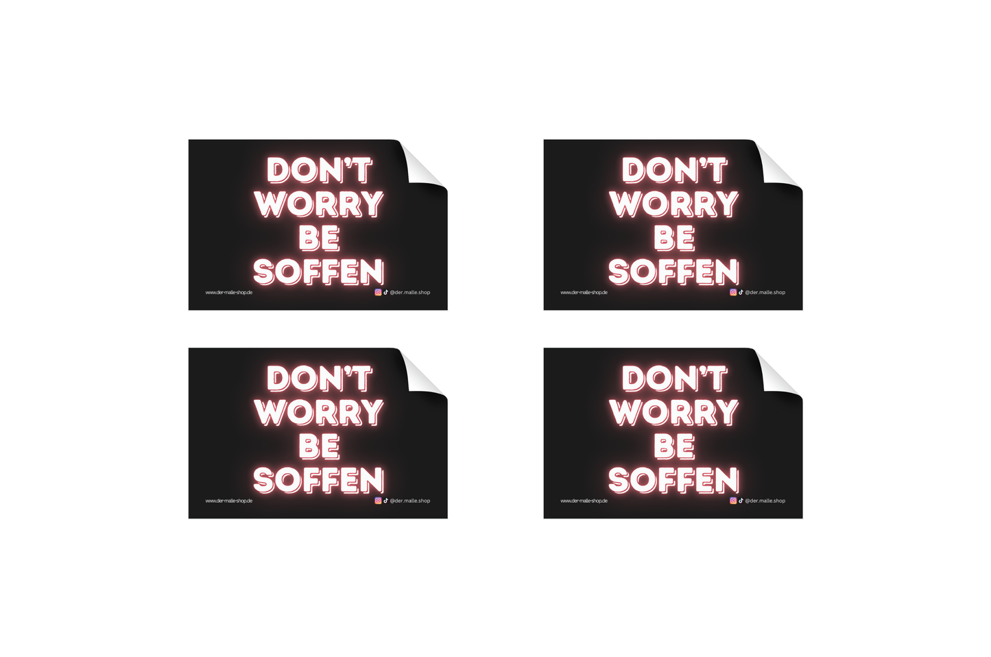 Sticker Dont worry be soffen Bild