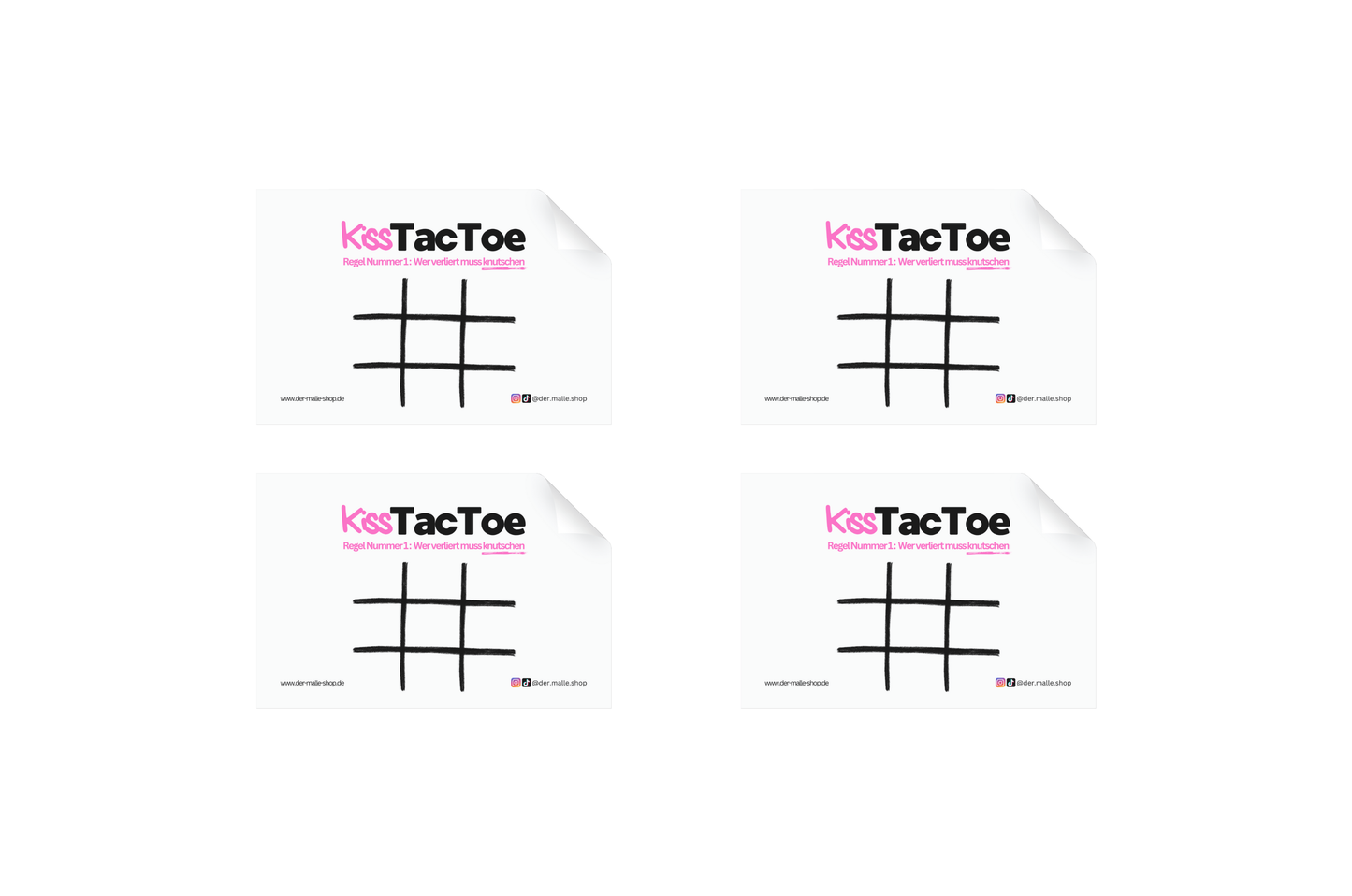 Sticker KissTacToe Bild