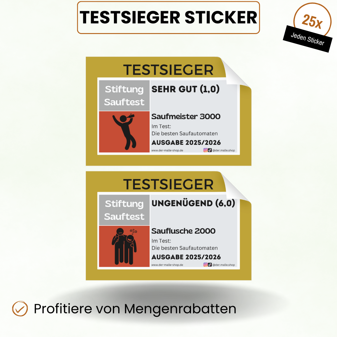 Testsieger Sticker Produktbild Teil 3