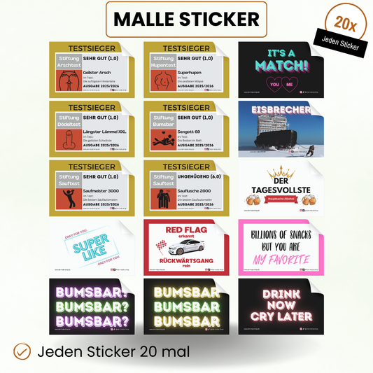 Alle Malle Sticker Produktbild