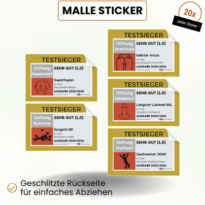 Alle Malle Sticker Produktbild Teil 1