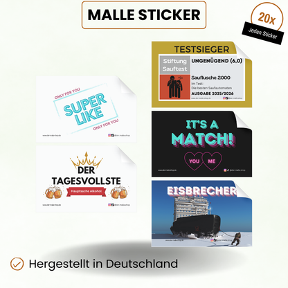 Alle Malle Sticker Produktbild Teil 2