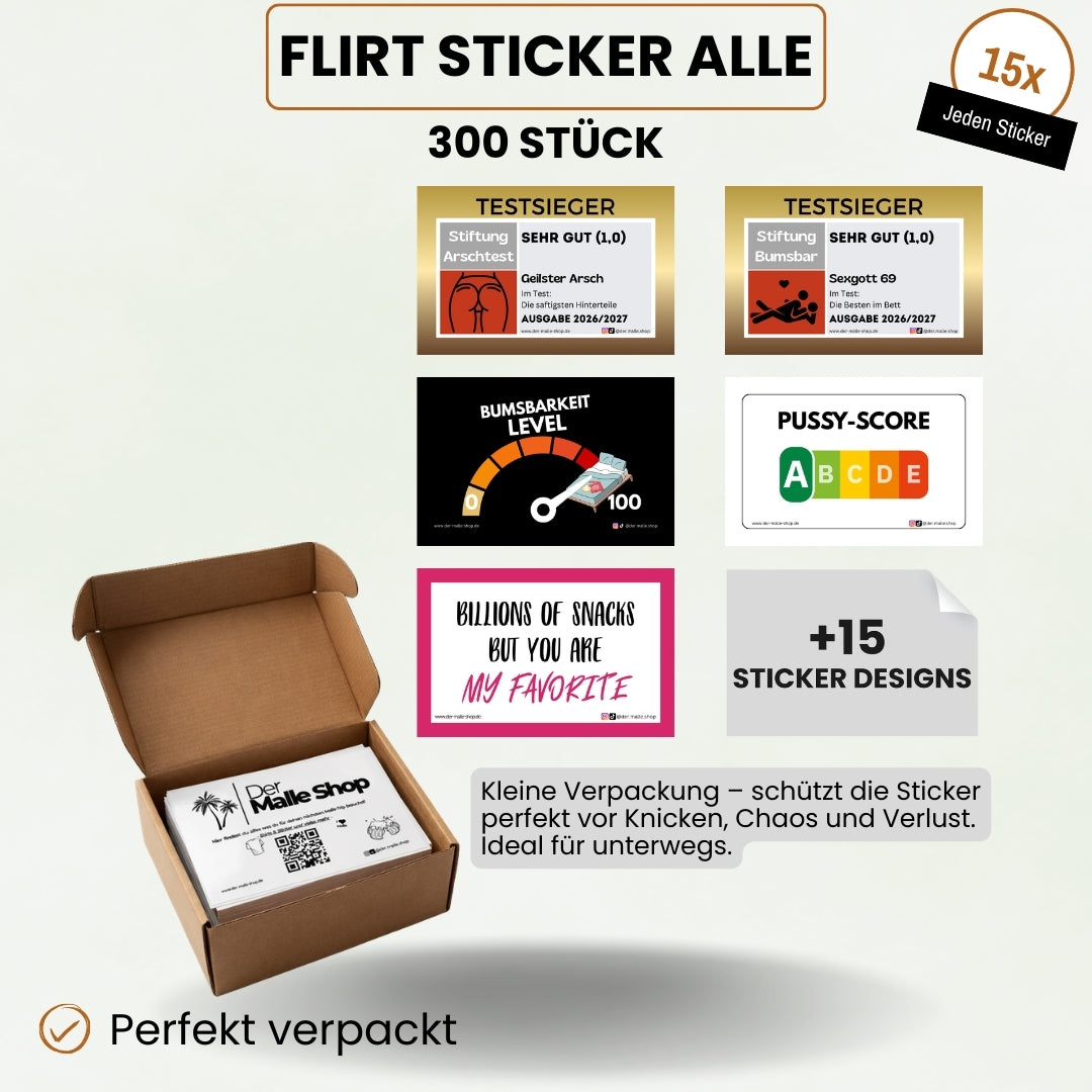 Flirt Sticker Alle Produktbild