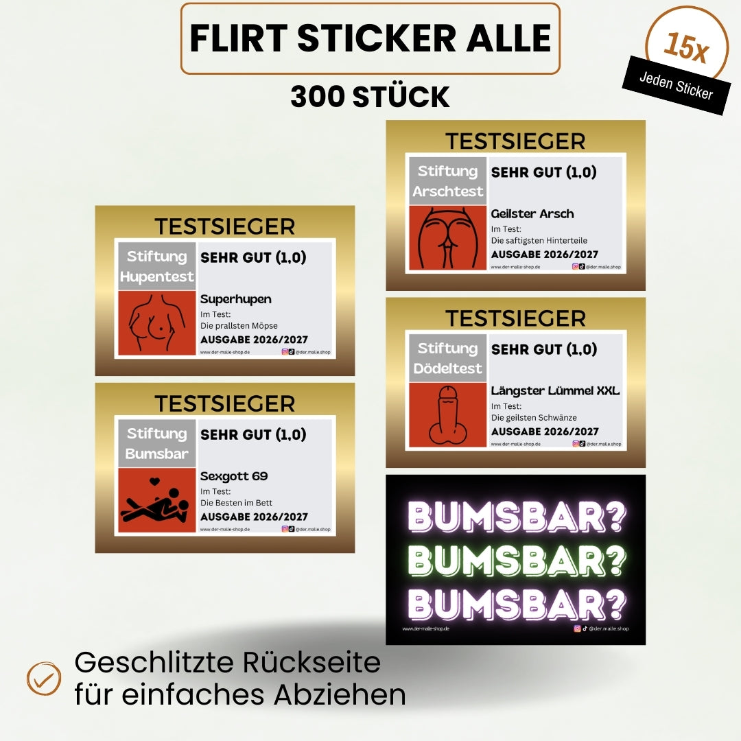 Flirt Sticker Alle Produktbild