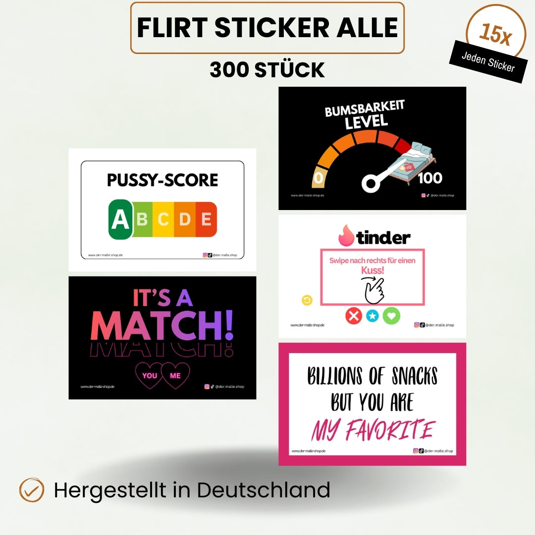 Flirt Sticker Alle Produktbild