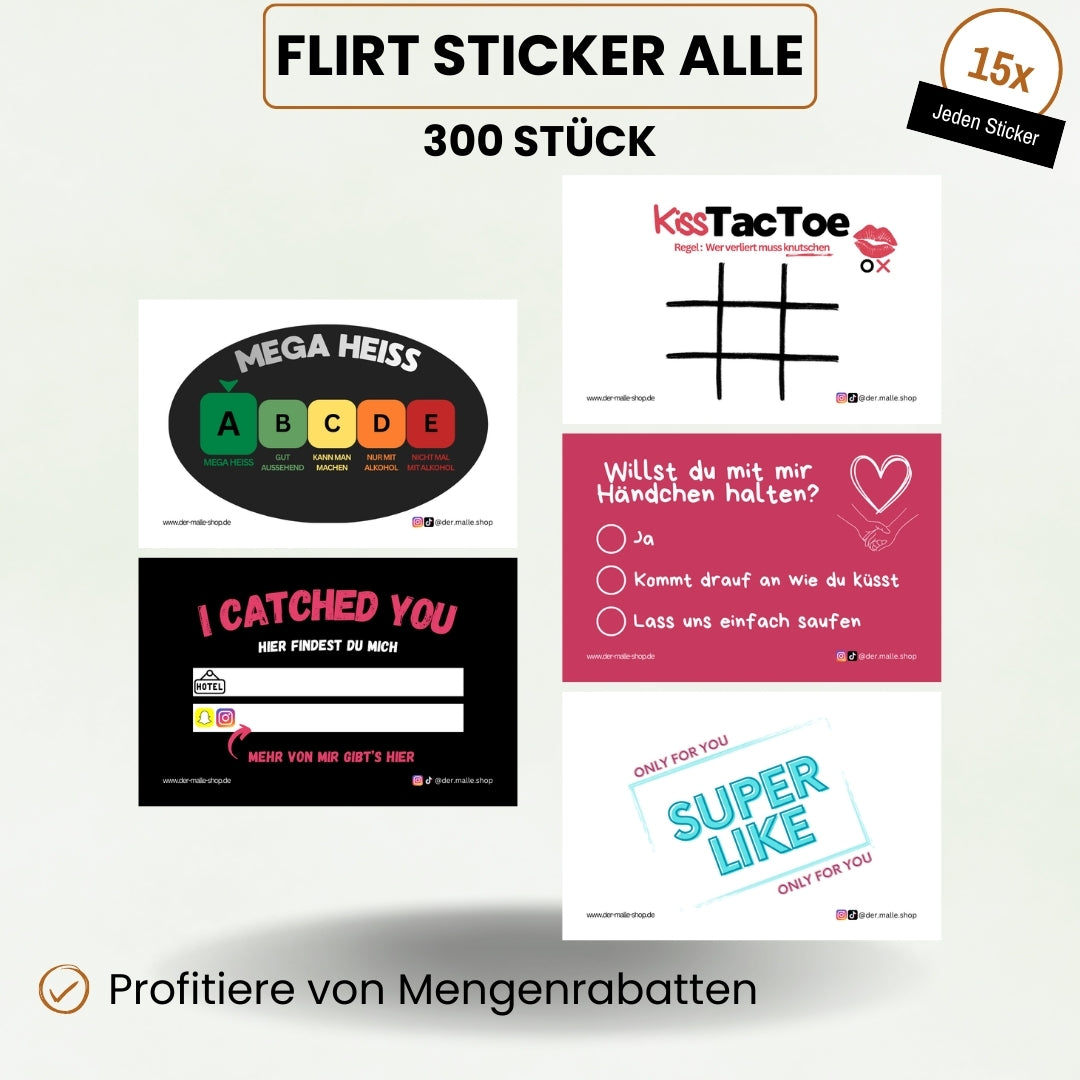 Flirt Sticker Alle Produktbild