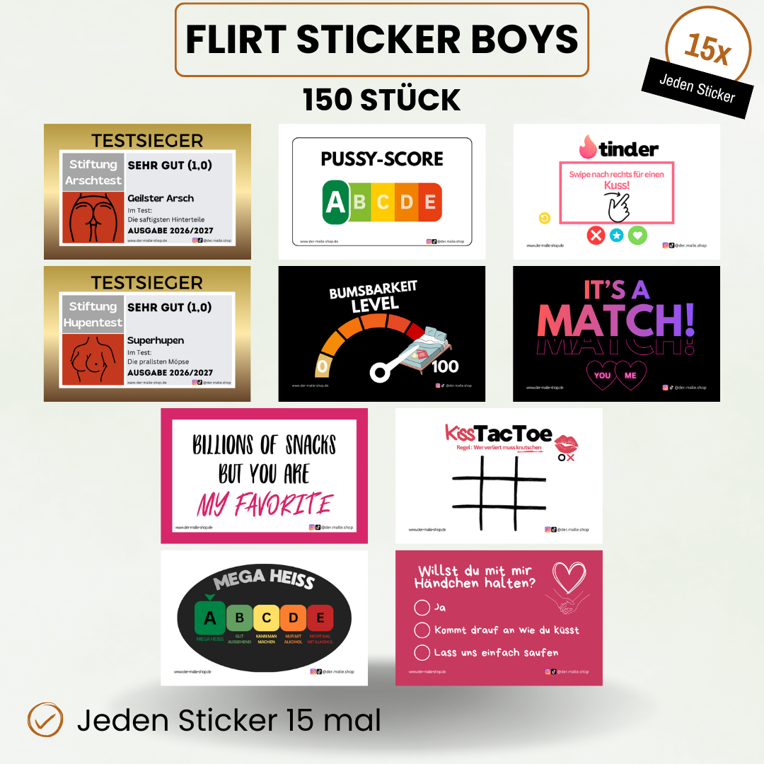Flirt Sticker Boys Produktbild