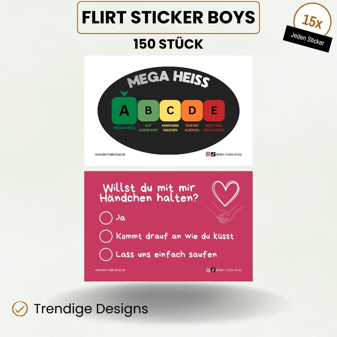 Flirt Sticker Boys Produktbild