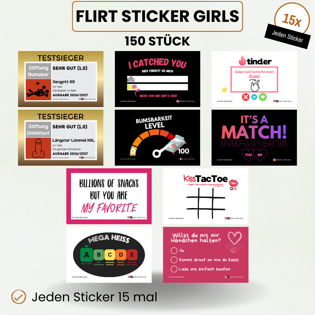 Flirt Sticker Girls Produktbild