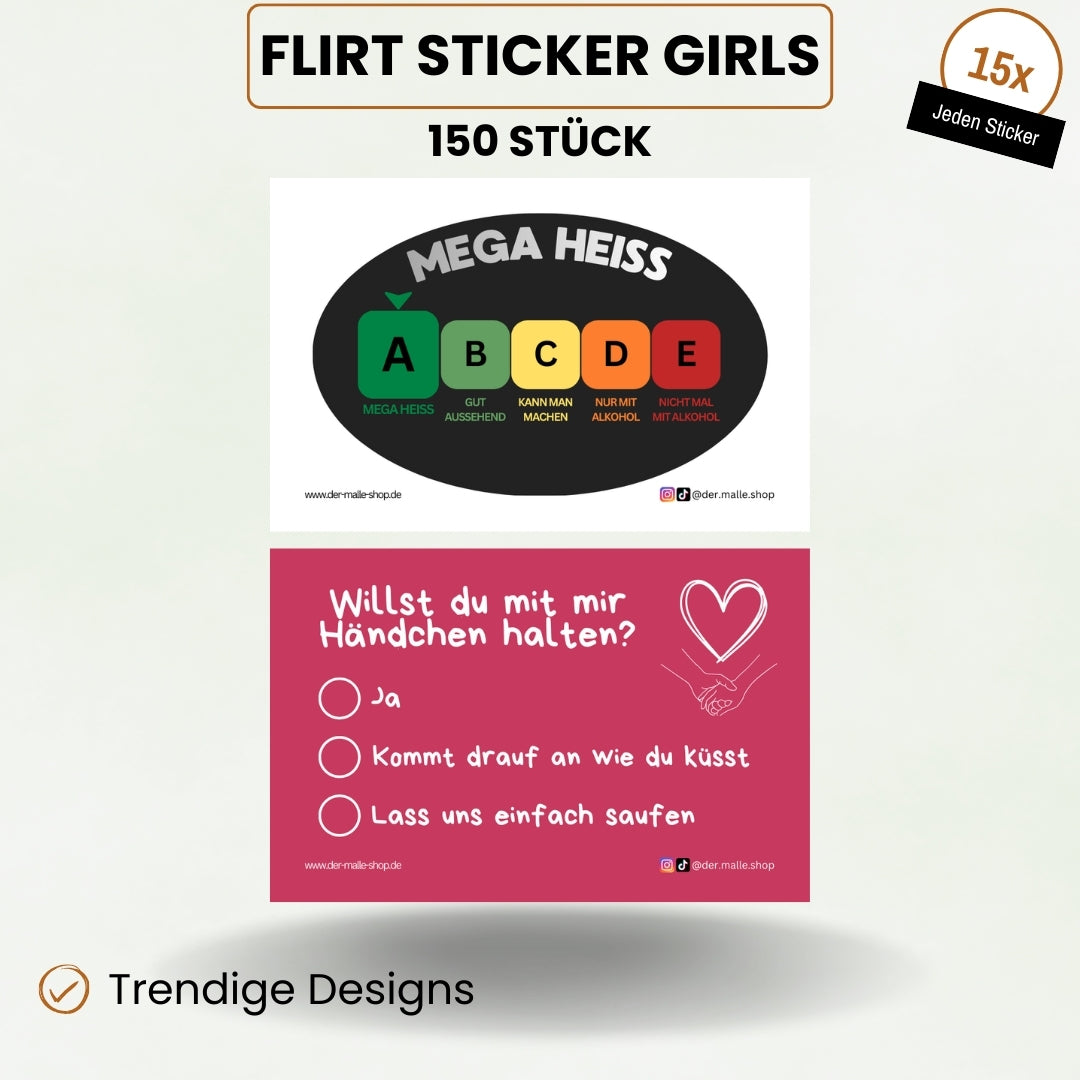 Flirt Sticker Girls Produktbild