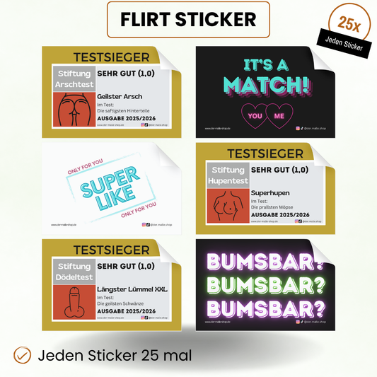 Flirt Sticker Produktbild