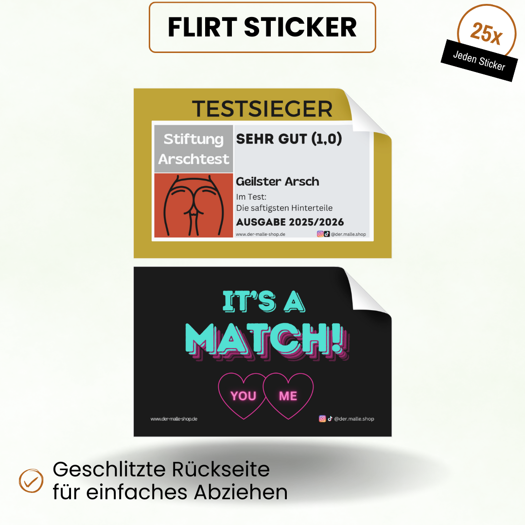 Flirt Sticker Produktbild Teil 1