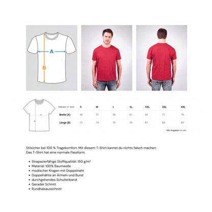 Produktbild Groessentabelle T-Shirts
