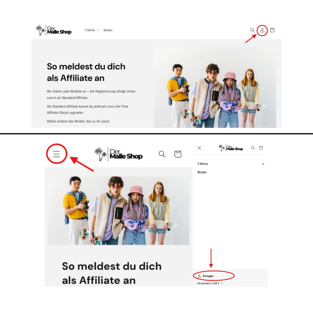 Kundenkonto erstellen