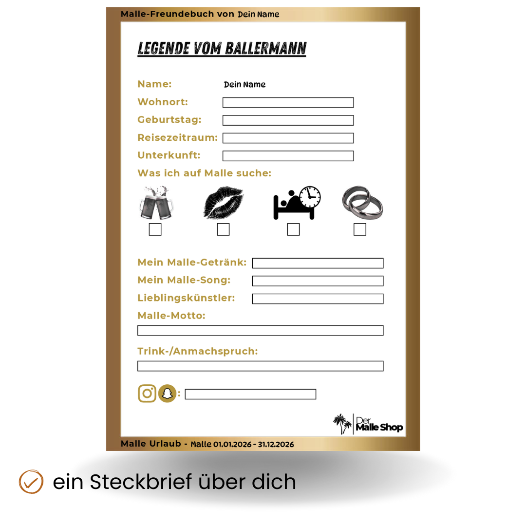 Malle Freundebuch Produktbild