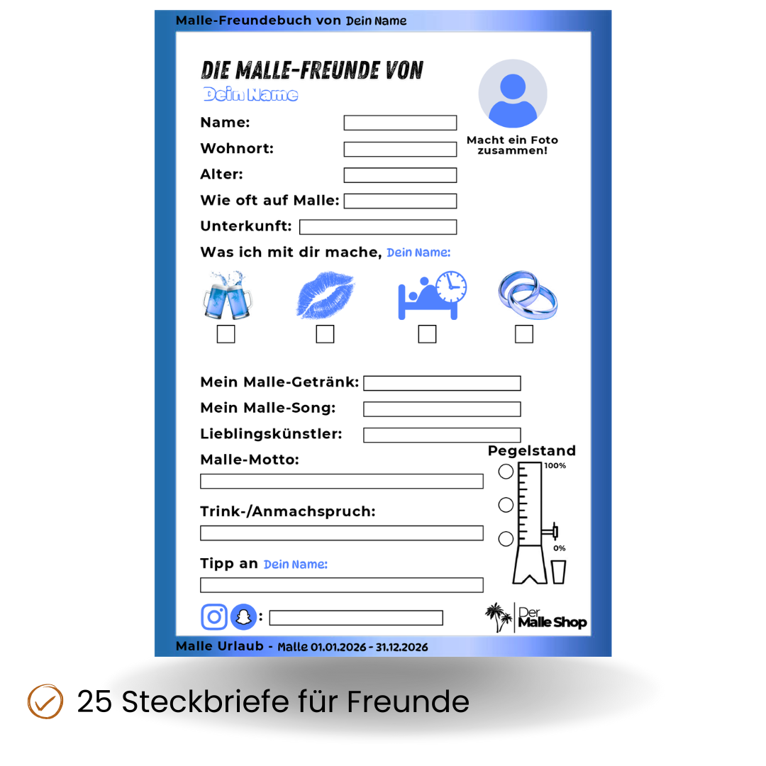 Malle Freundebuch Produktbild