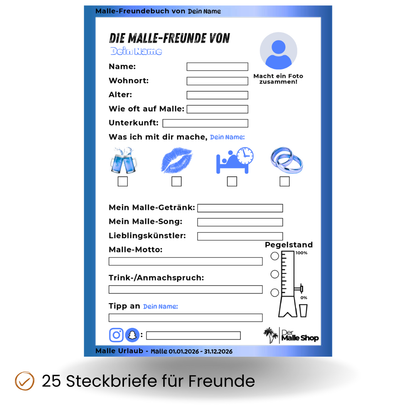 Malle Freundebuch Produktbild
