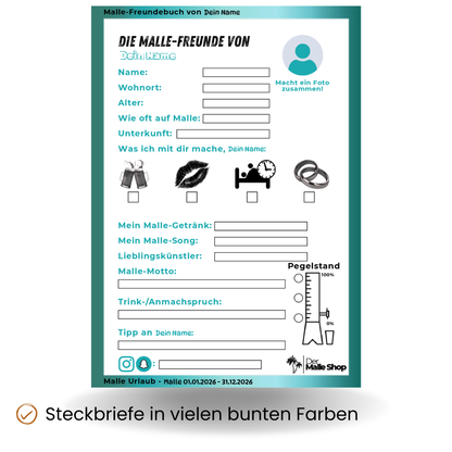 Malle Freundebuch Produktbild