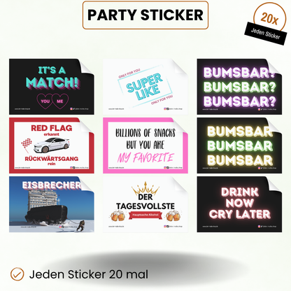Party Sticker Produktbild