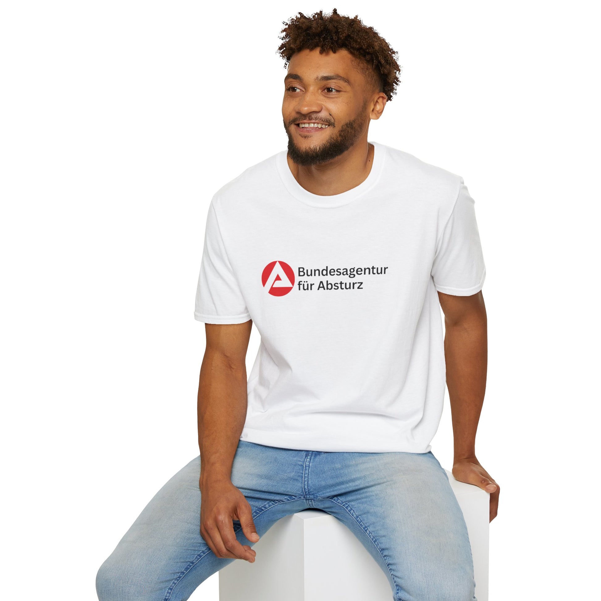 Produktbild Bundesagentur für Absturz T-Shirt Unisex weiss 2