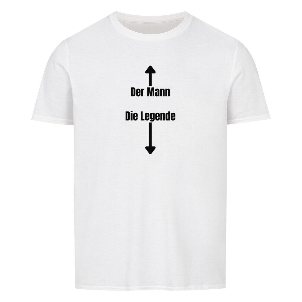 Produktbild "DER MANN DIE LEGENDE" T-Shirt Unisex weiss
