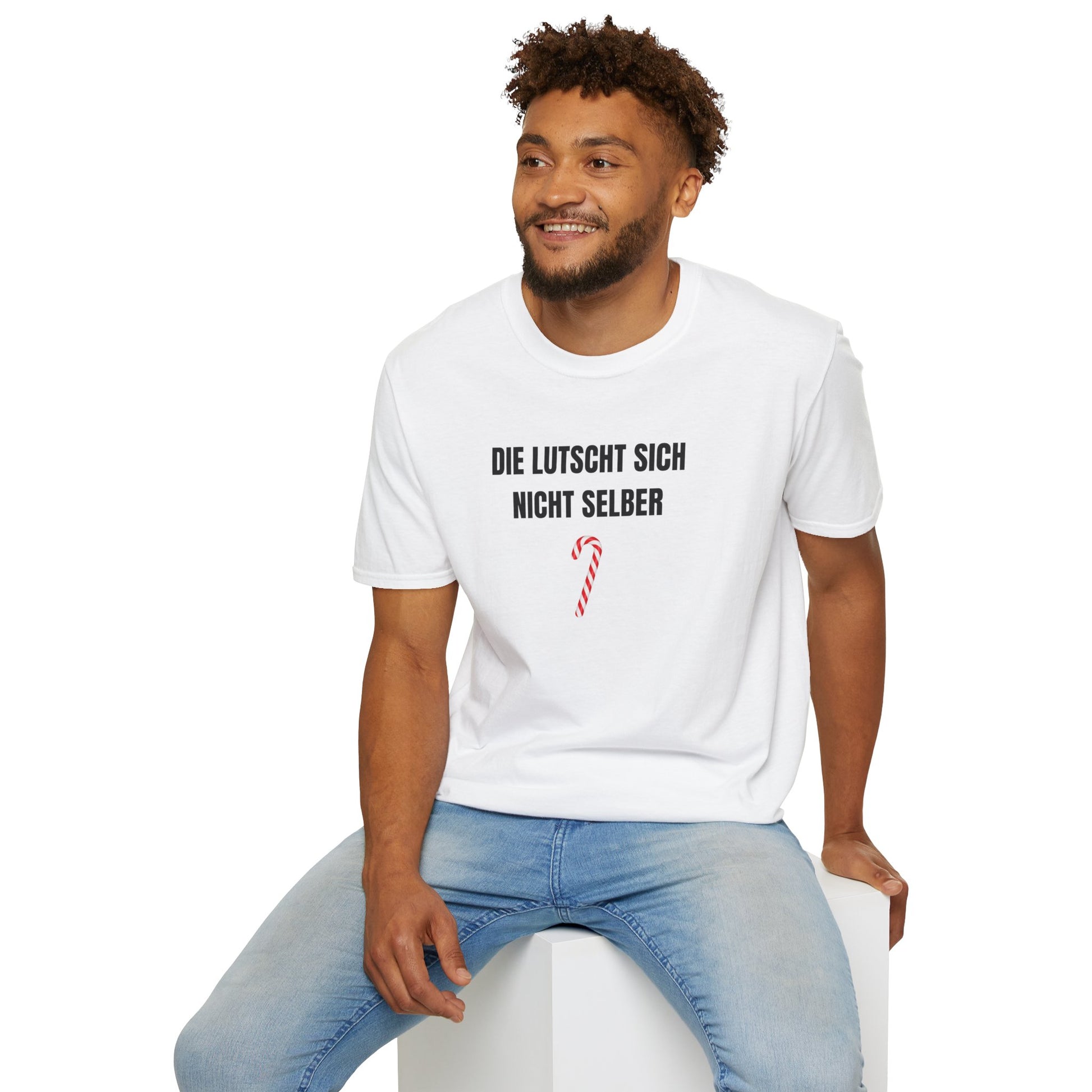Produktbild "DIE LUTSCHT SICH NICHT SELBER" T-Shirt Unisex weiss