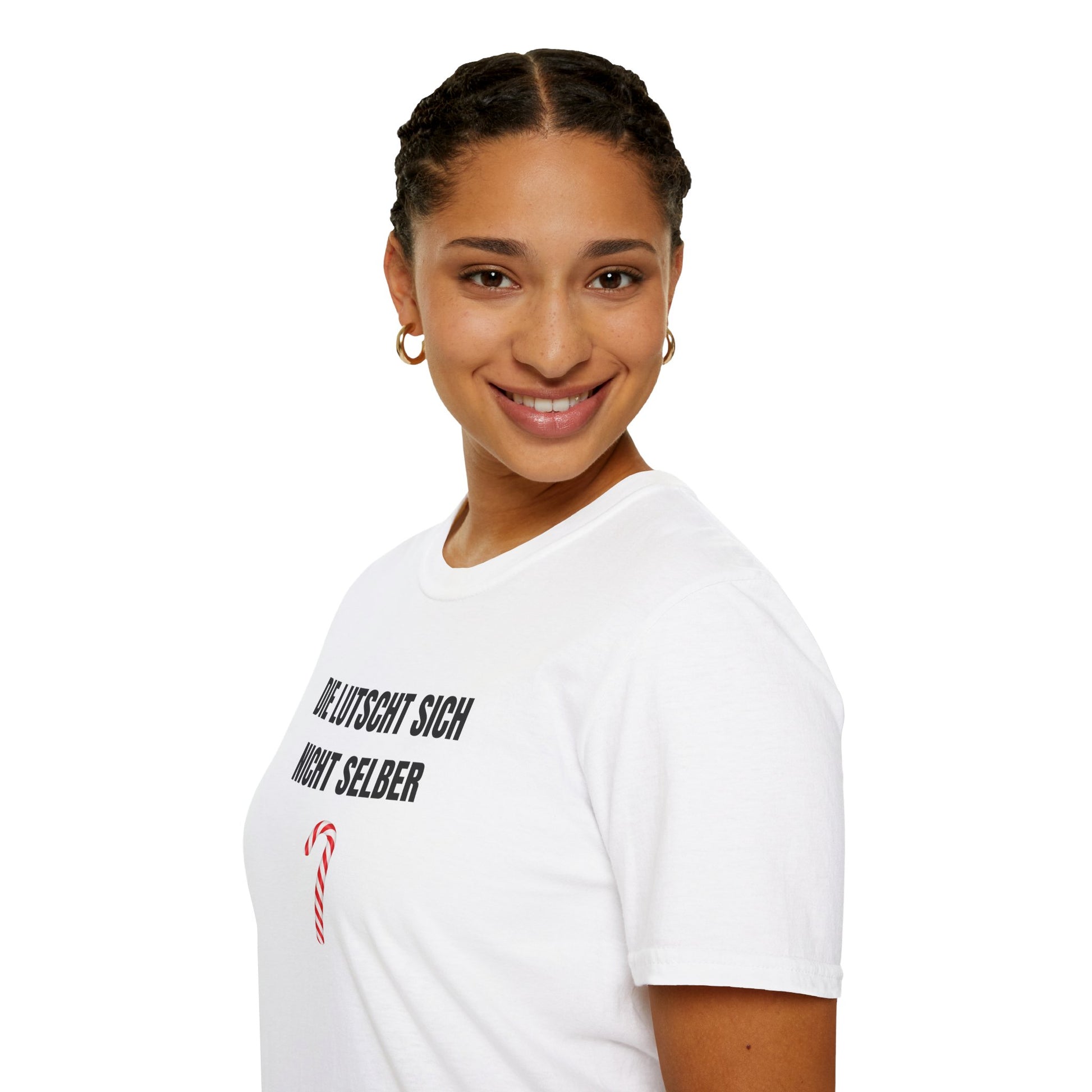 Produktbild "DIE LUTSCHT SICH NICHT SELBER" T-Shirt Unisex weiss