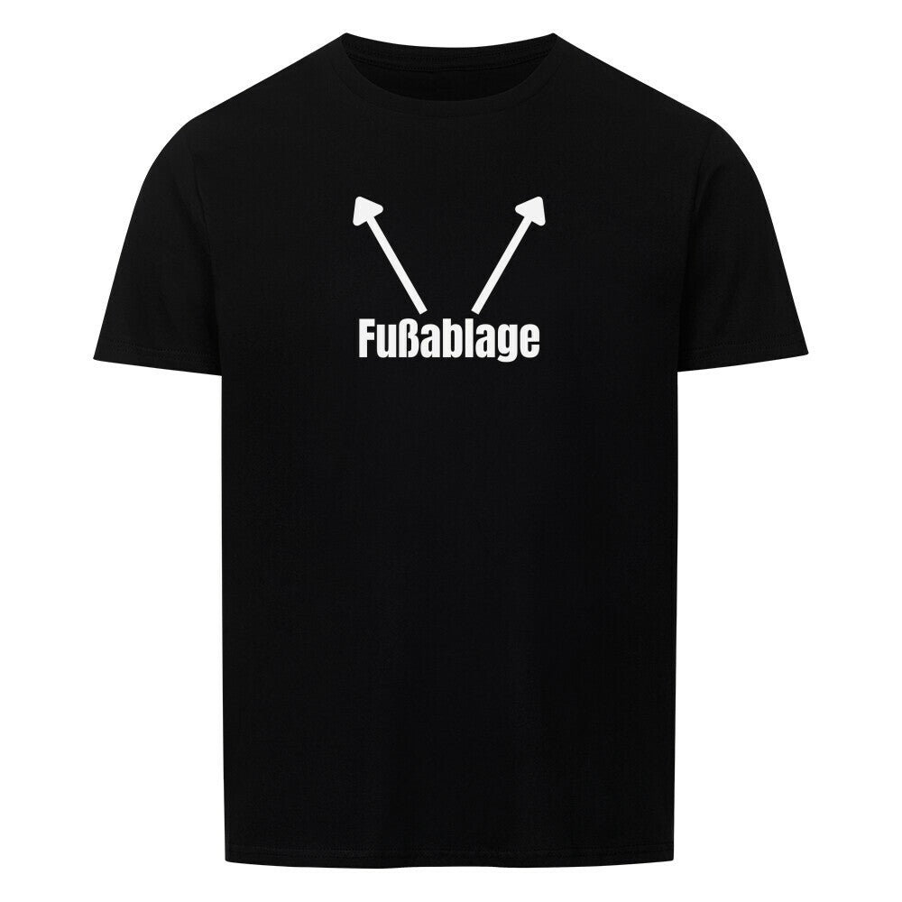 Produktbild "FUSSABLAGE" T-Shirt Unisex schwarz