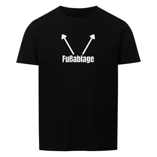Produktbild "FUSSABLAGE" T-Shirt Unisex schwarz