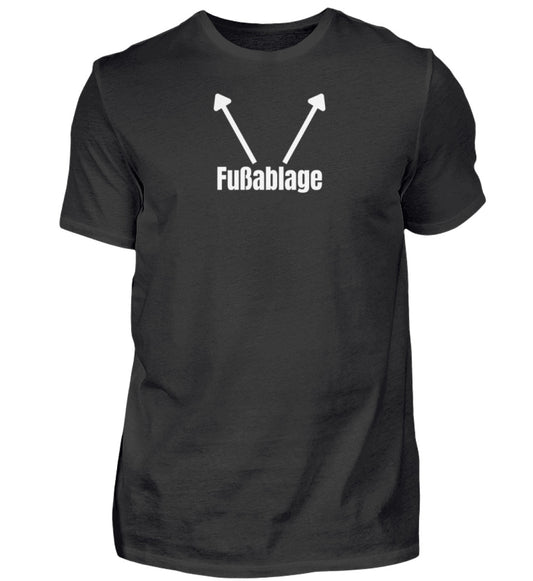 Produktbild "FUSSABLAGE" T-Shirt Unisex schwarz