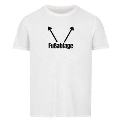 Produktbild "FUSSABLAGE" T-Shirt Unisex weiss