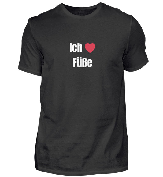 Produktbild "ICH LIEBE FÜSSE" T-Shirt Unisex schwarz