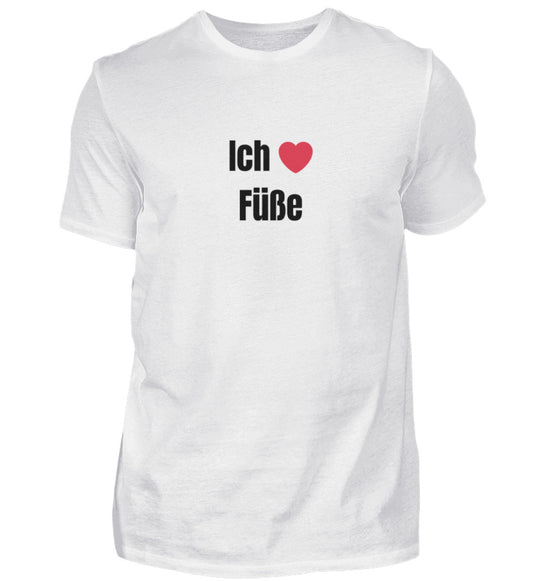 Produktbild "ICH LIEBE FÜSSE" T-Shirt Unisex weiss