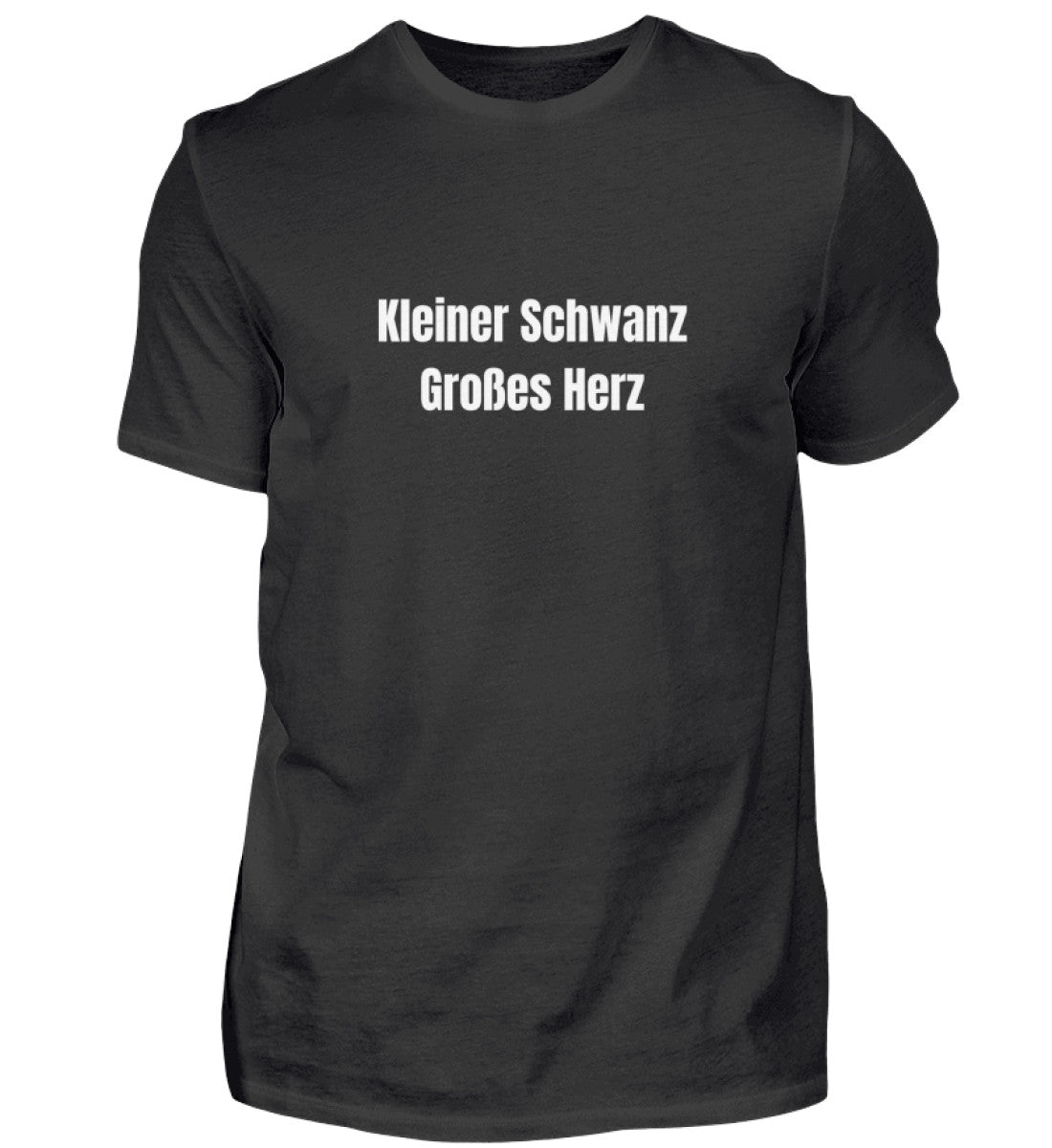 Produktbild "KLEINER SCHWANZ GROSSES HERZ" T-Shirt Unisex schwarz