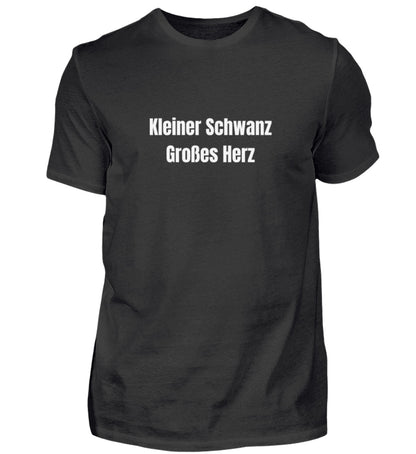 Produktbild "KLEINER SCHWANZ GROSSES HERZ" T-Shirt Unisex schwarz