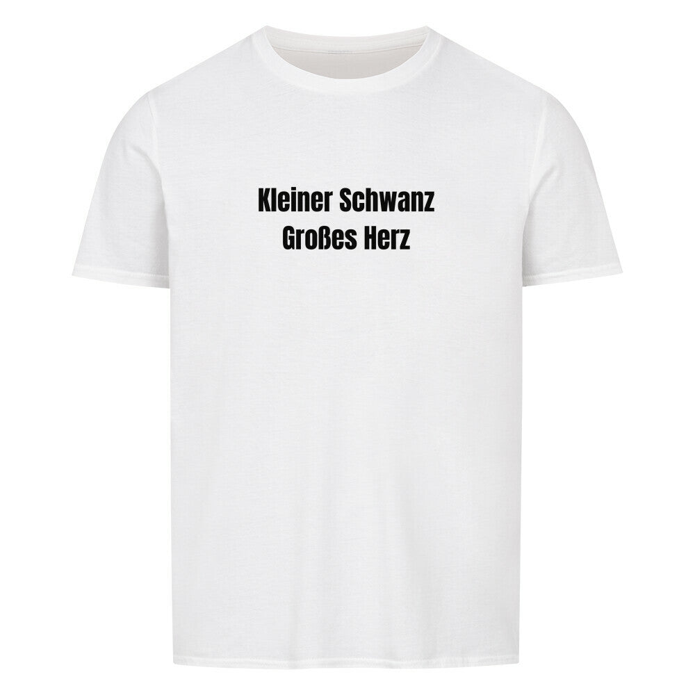 Produktbild "KLEINER SCHWANZ GROSSES HERZ" T-Shirt Unisex weiss
